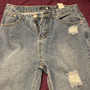 blue distressed jeans from boohoo nice fit !
